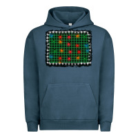 Pigment Midnight Navy christmas buffalo plaid and lights background Urban Hoodie - AdoDesignShop