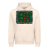 Sandshell christmas buffalo plaid and lights background Urban Hoodie - AdoDesignShop