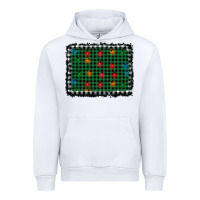 White christmas buffalo plaid and lights background Urban Hoodie - AdoDesignShop