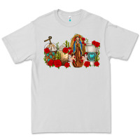 Dove Grey Lady of Guadalupe Coffee Cups Premium Tee - texasbilliewilder