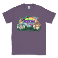 Lavender Happy Easter Day rainbow Classic Tee - HowdyJamesFarm