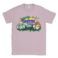 Lilac Happy Easter Day rainbow Classic Tee - HowdyJamesFarm