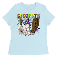Baby Blue Cycopath Ladies Tee - NancyCooperArtShop