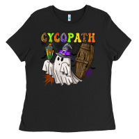 Black Cycopath Ladies Tee - NancyCooperArtShop