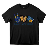 Black Peace Love Texas Heavy Core Tee - Bettercallsaul