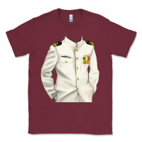 Burgundy us navy Classic Tee - RanaPortraitStore