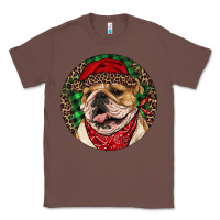 Chestnut Christmas English Bulldog Classic Tee - RanaPortraitStore