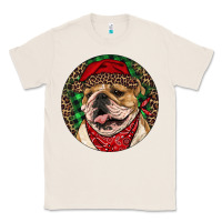 Natural Christmas English Bulldog Classic Tee - RanaPortraitStore