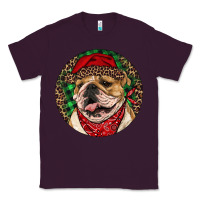 Plum Christmas English Bulldog Classic Tee - RanaPortraitStore