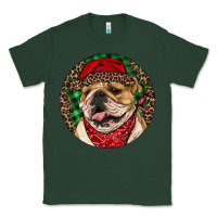 Sports Green Christmas English Bulldog Classic Tee - RanaPortraitStore