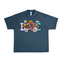 Midnight Navy dog paw love Urban Heavy Tee - RanaPortraitStore