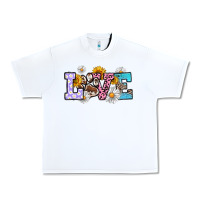 White dog paw love Urban Heavy Tee - RanaPortraitStore