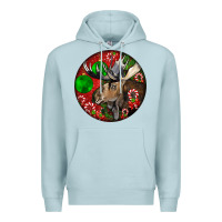 Blue Mist moose buck deer christmas Premium Hoodie - LillyAllenDesigns