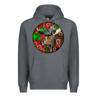 Rock moose buck deer christmas Premium Hoodie - LillyAllenDesigns