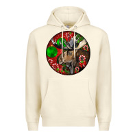 Sandshell moose buck deer christmas Premium Hoodie - LillyAllenDesigns