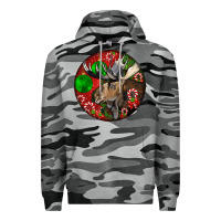 Slate Camo moose buck deer christmas Premium Hoodie - LillyAllenDesigns