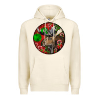 Tofu moose buck deer christmas Premium Hoodie - LillyAllenDesigns