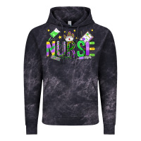 Cloud Black mardi gras nurse Vintage Hoodie - OliviaCreatesArt