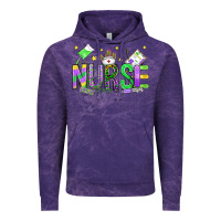 Cloud Purple mardi gras nurse Vintage Hoodie - OliviaCreatesArt