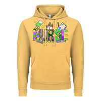 Vintage Mustard mardi gras nurse Vintage Hoodie - OliviaCreatesArt