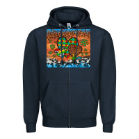 Navy autism awareness hearts leopard cowhide Zipper Hoodie - Artiststas