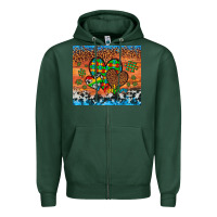 Sports Green autism awareness hearts leopard cowhide Zipper Hoodie - Artiststas