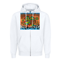 White autism awareness hearts leopard cowhide Zipper Hoodie - Artiststas