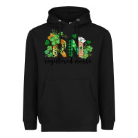 Black st. patricks day registered nurse rn Heavyweight Hoodie - BarkalooDesign