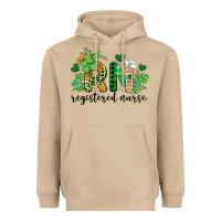 Mushroom st. patricks day registered nurse rn Heavyweight Hoodie - BarkalooDesign