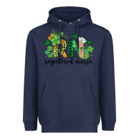 Navy st. patricks day registered nurse rn Heavyweight Hoodie - BarkalooDesign