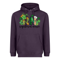 Plum st. patricks day registered nurse rn Heavyweight Hoodie - BarkalooDesign
