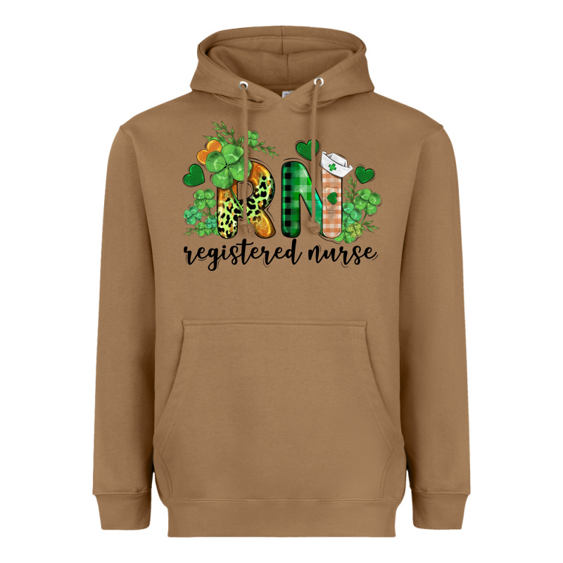 St. Patricks Day Registered Nurse Rn Heavyweight Hoodie by BarkalooDesign | Teevron