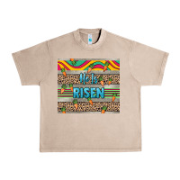 French Oak He is risen tumbler Easter Day Urban Heavy Tee - HowdyJamesFarm