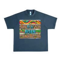 Midnight Navy He is risen tumbler Easter Day Urban Heavy Tee - HowdyJamesFarm