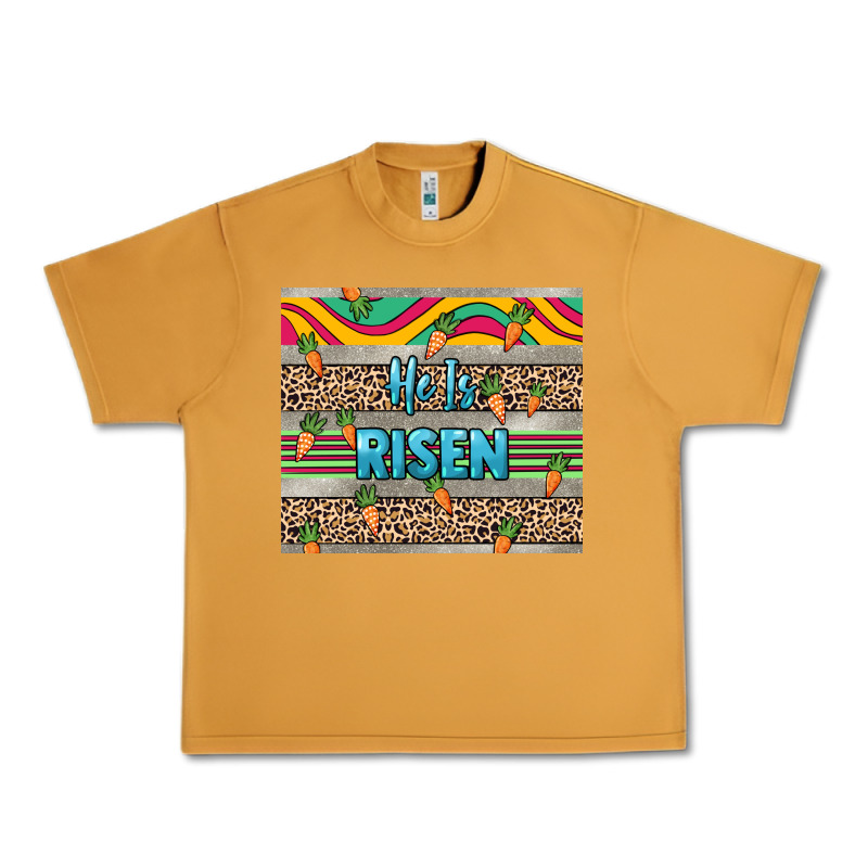 He Is Risen Tumbler Easter Day Urban Heavy Tee by HowdyJamesFarm | Teevron