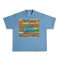 Pebble Blue He is risen tumbler Easter Day Urban Heavy Tee - HowdyJamesFarm