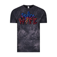 Cloud Black police wife with lightning bolt Vintage Tee - CowGirlArtShop