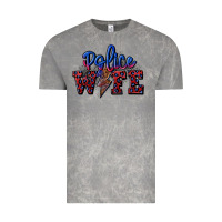 Cloud Rock police wife with lightning bolt Vintage Tee - CowGirlArtShop