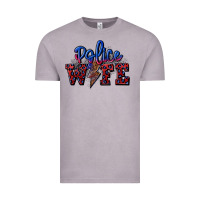 Vintage Zinc police wife with lightning bolt Vintage Tee - CowGirlArtShop