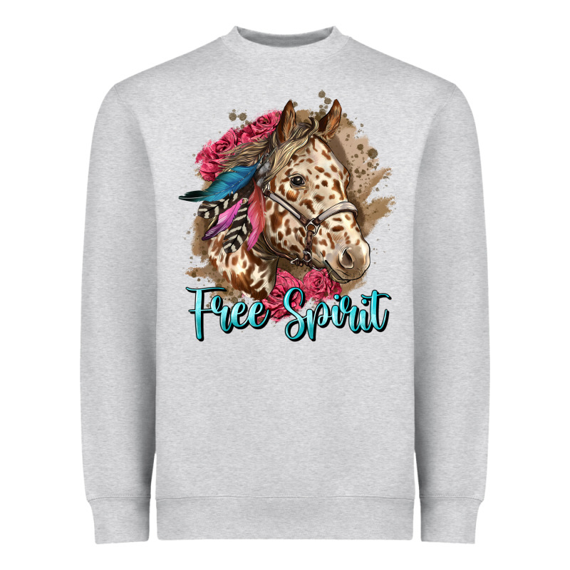 Free Spirit Appaloosa Horse Heavyweight Sweatshirt by LillyAllenDesigns | Teevron