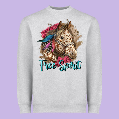 Free Spirit Appaloosa Horse Heavyweight Sweatshirt Designed By Lillyallendesigns