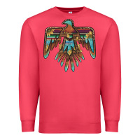 Cardinal thunderbird with sunflowers Premium Sweatshirt - BarkalooDesign