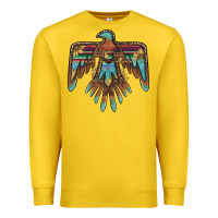 Lemon thunderbird with sunflowers Premium Sweatshirt - BarkalooDesign