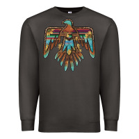 Smoke thunderbird with sunflowers Premium Sweatshirt - BarkalooDesign