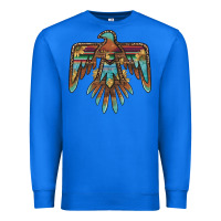 True Royal thunderbird with sunflowers Premium Sweatshirt - BarkalooDesign
