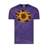 Cloud Purple sunflower patch Vintage Tee - Jasminsmagicworld