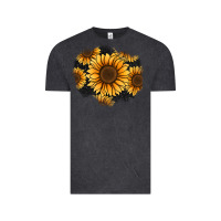 Vintage Black sunflower patch Vintage Tee - Jasminsmagicworld