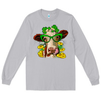 Moon Dust St. Patrick's Day cow Long Sleeve Tee - OliviaCreatesArt