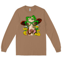 Toasted Coconut St. Patrick's Day cow Long Sleeve Tee - OliviaCreatesArt