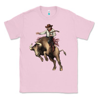 Bubblegum Pink Cowboy bull rodeo Classic Tee - HowdyJamesFarm